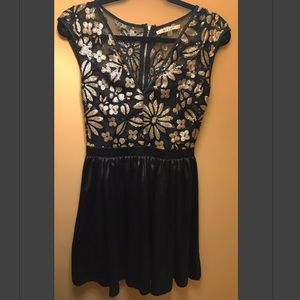 Black and Gold Dress